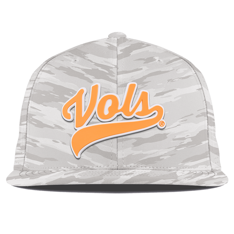 University of Tennessee "Tennessee Vols Script" Flat Elite Arctic Camo