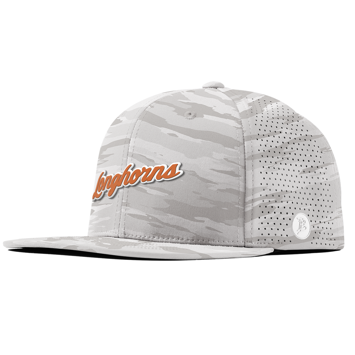 University of Texas "Texas Longhorn Script" Flat Elite Arctic Camo