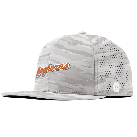 University of Texas "Texas Longhorn Script" Flat Elite Arctic Camo