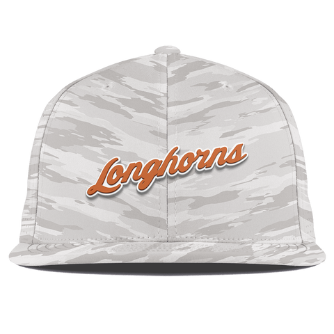 University of Texas "Texas Longhorn Script" Flat Elite Arctic Camo