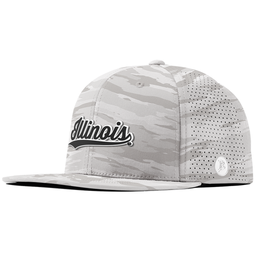 University of Illinois "Vintage Illinois Script" Flat Elite Arctic Camo