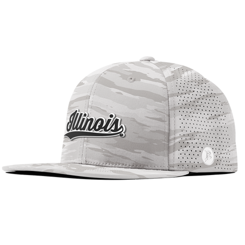 University of Illinois "Vintage Illinois Script" Flat Elite Arctic Camo