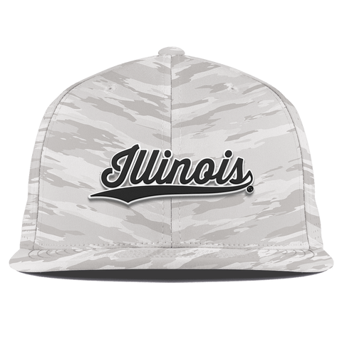 University of Illinois "Vintage Illinois Script" Flat Elite Arctic Camo