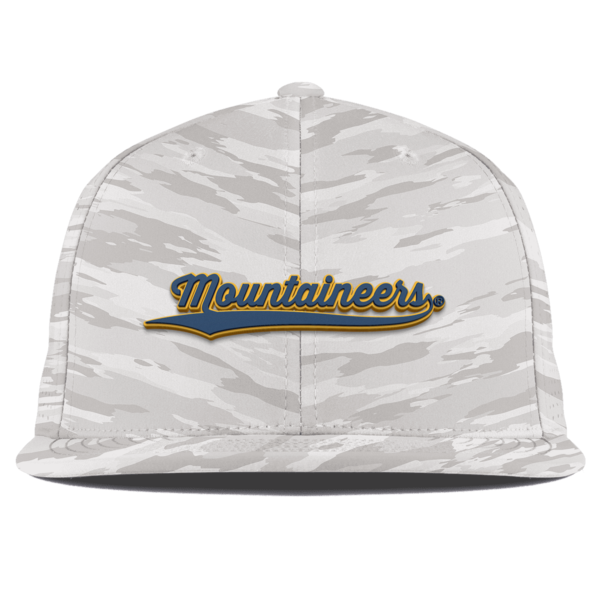 West Virginia University "West Virginia Mountaineers Script" Flat Elite Arctic Camo