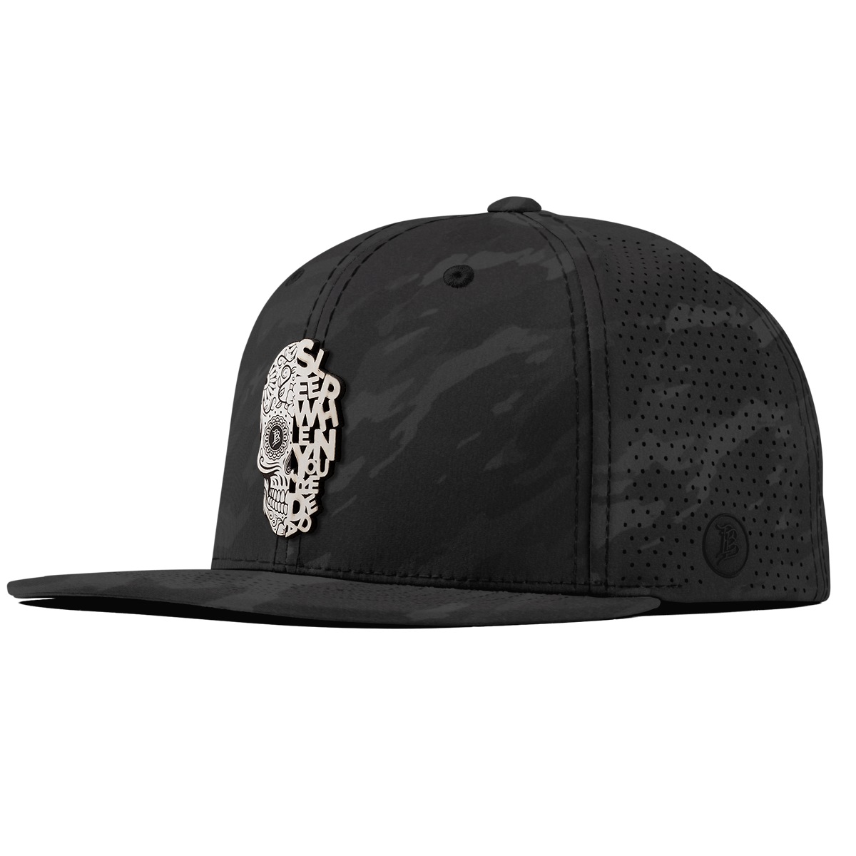 Sleep When You're Dead Skull Elite Classic Charcoal Camo