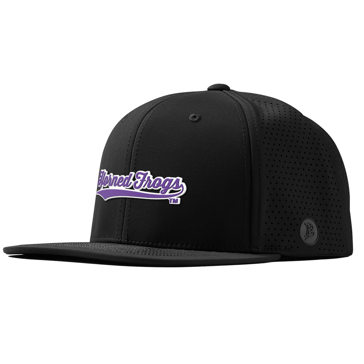 Texas Christian University "TCU Horned Frogs Scripts" Flat Elite Black