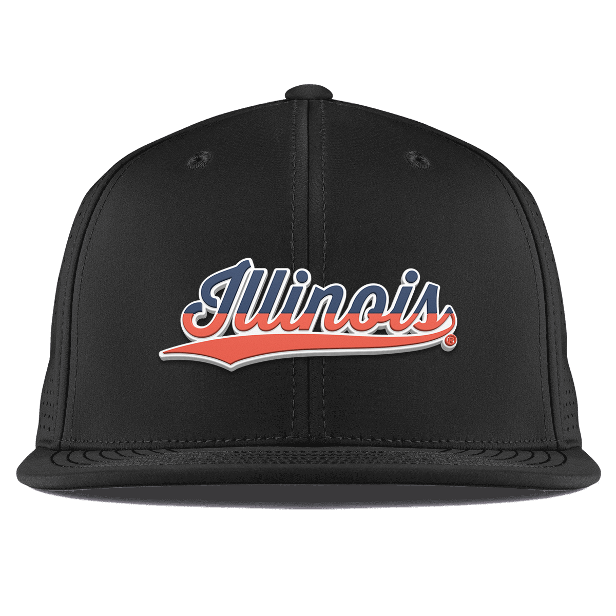 University of Illinois "Illinois Script" Flat Elite Black