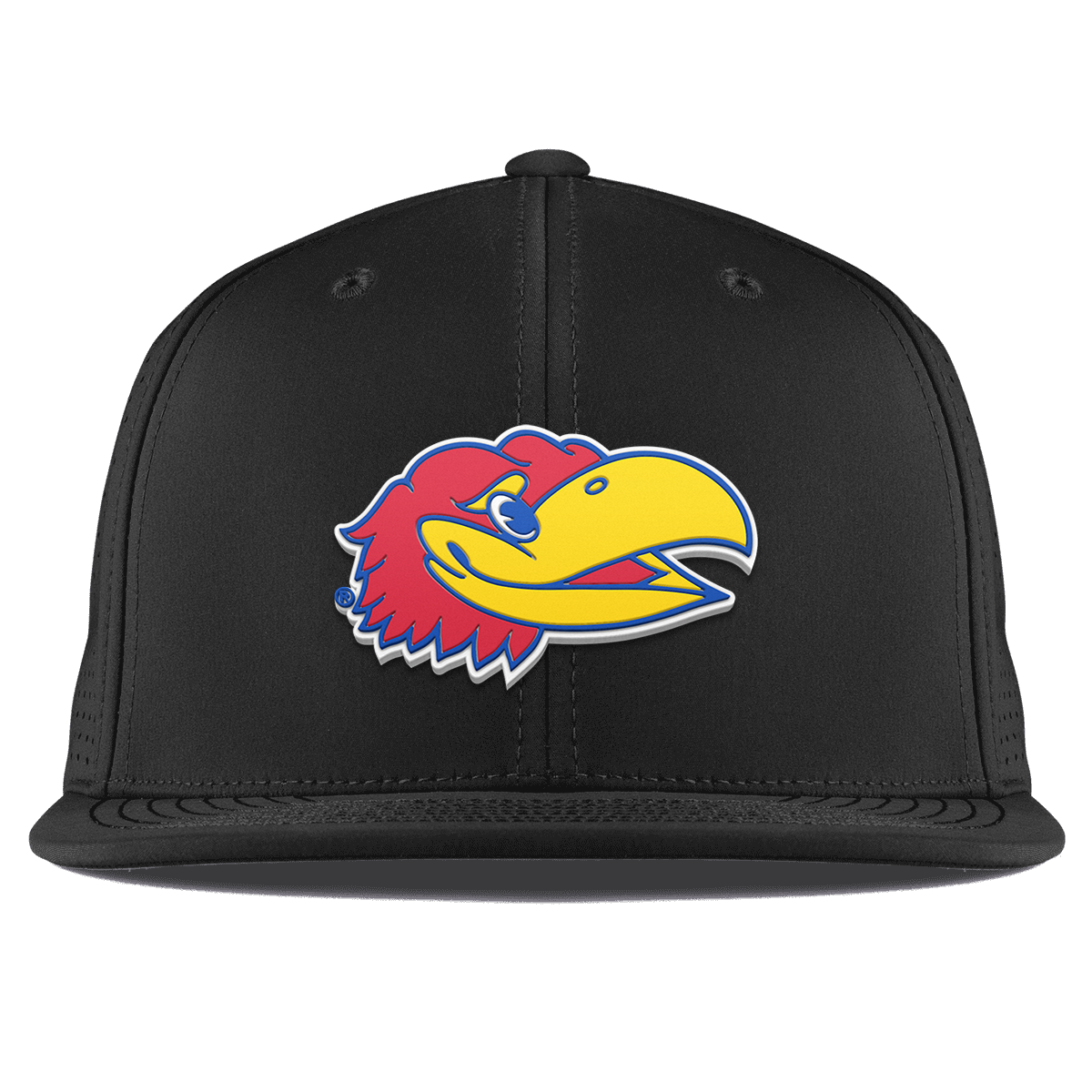 University of Kansas "KU Big Jay" Flat Elite Black