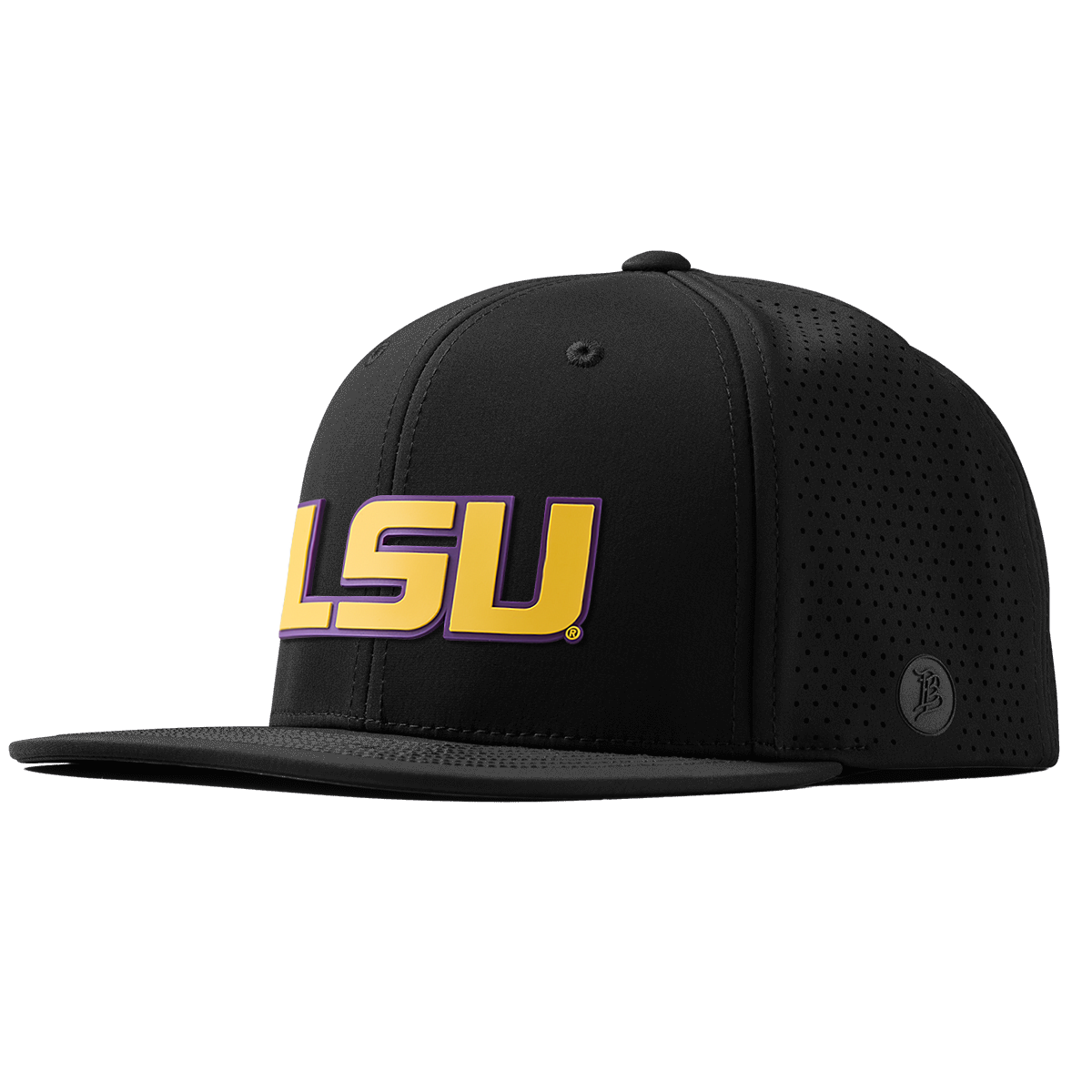 Louisiana State University "LSU Gold Block " Flat Elite Black