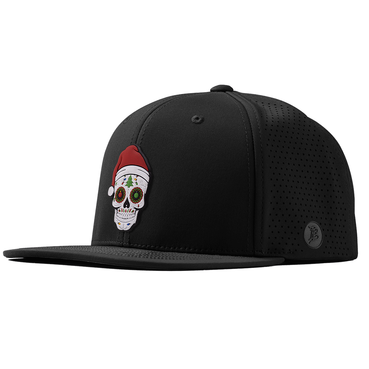 Santa Skull PVC Flat Elite Black