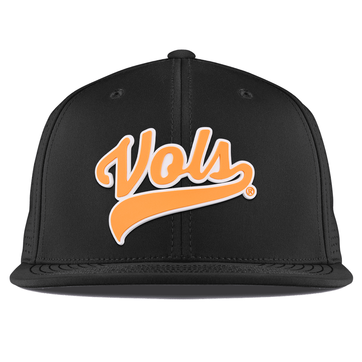 University of Tennessee "Tennessee Vols Script" Flat Elite Black