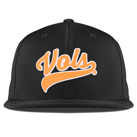 University of Tennessee "Tennessee Vols Script" Flat Elite Black