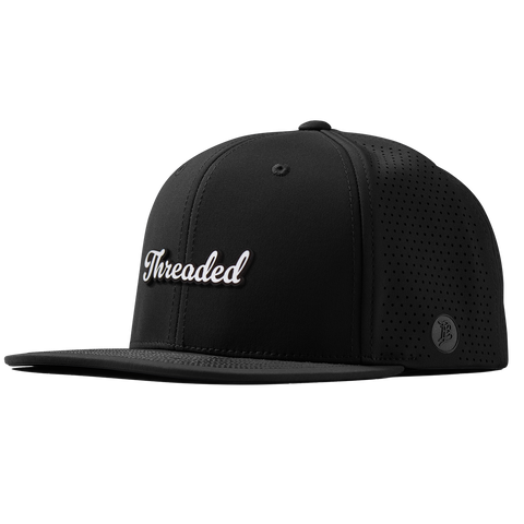 Threaded Script Flat Elite Black