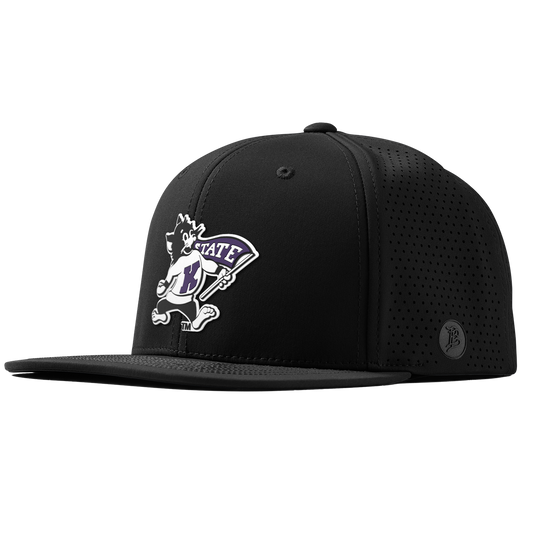Kansas State University "Vintage Kansas State Wildcat" Flat Elite Black
