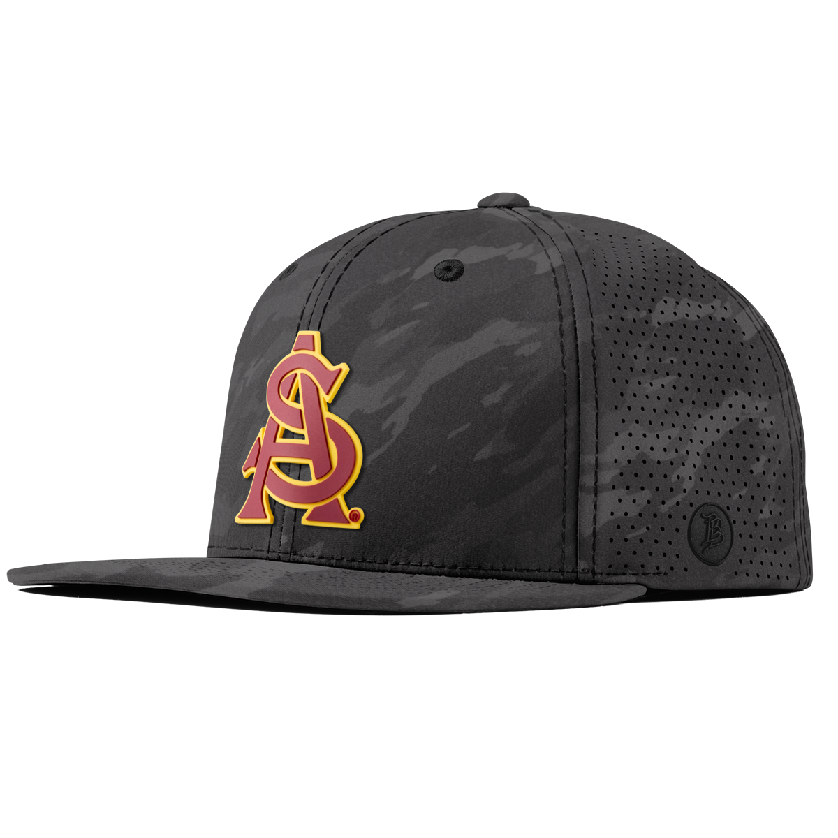 Arizona State University "ASU Baseball and Gold" Flat Elite Charcoal Camo
