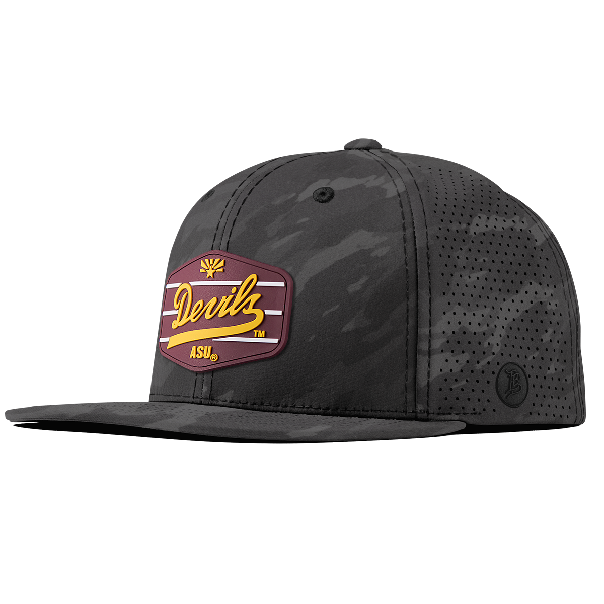 Arizona State University "ASU Devils Maroon" Flat Elite Charcoal Camo