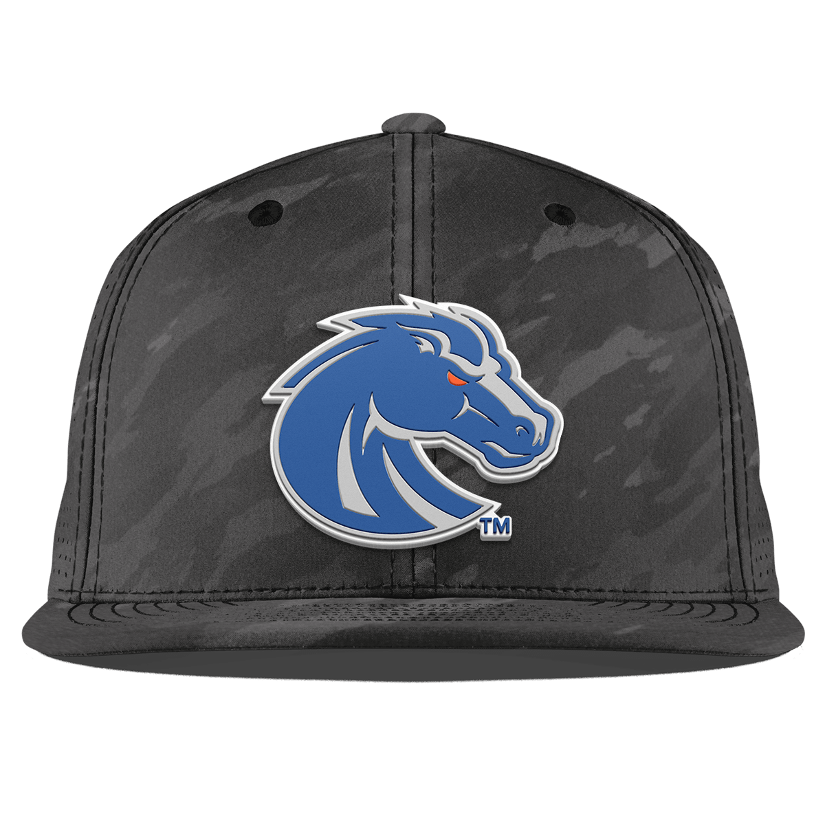 Boise State University "Boise State Broncos Gray" Flat Elite Charcoal Camo