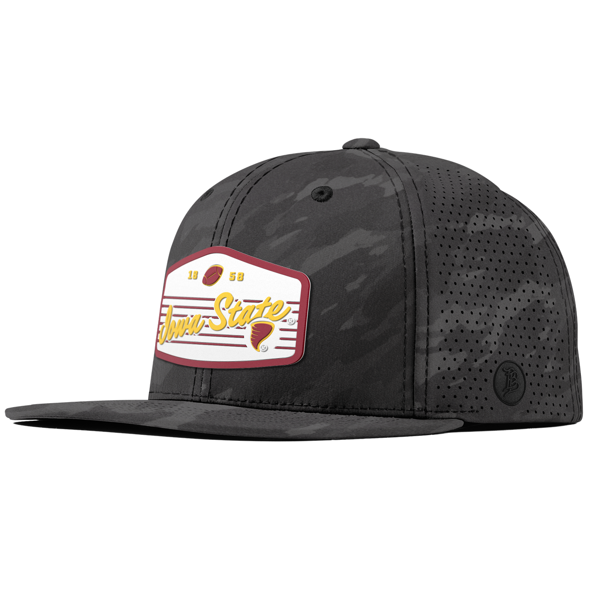 Iowa State University "Cyclones Football" Flat Elite Charcoal Camo