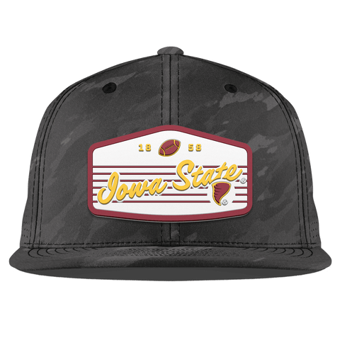 Iowa State University "Cyclones Football" Flat Elite Charcoal Camo
