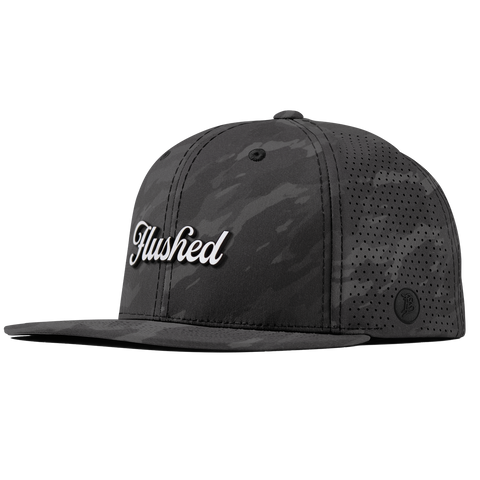 Flushed Script Flat Elite Charcoal Camo