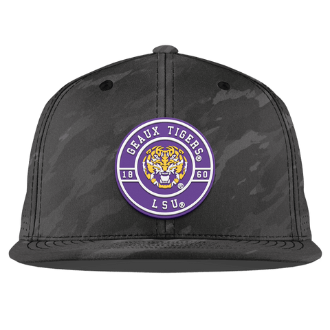Louisiana State University "Geaux LSU Tigers" Flat Elite Charcoal Camo