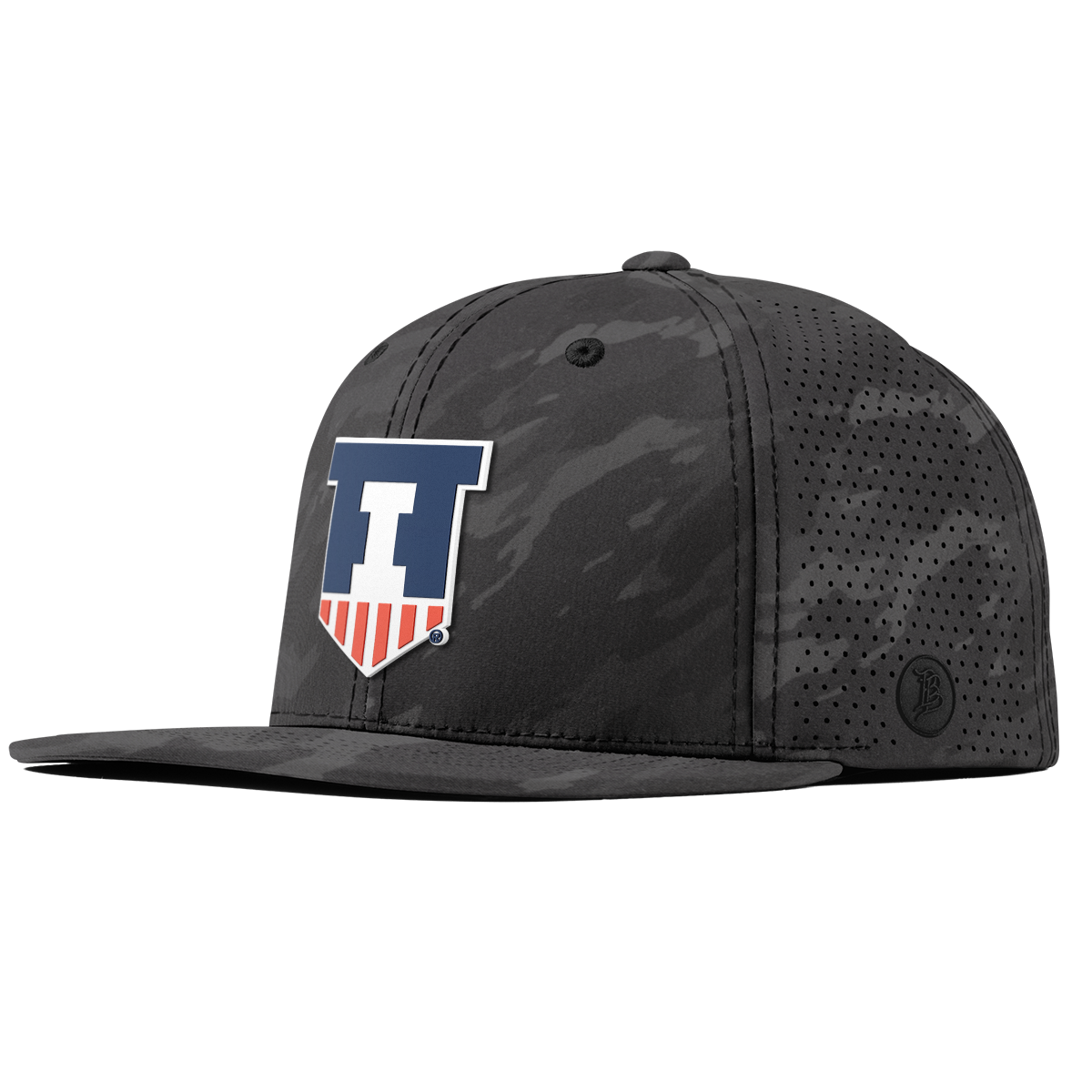 University of Illinois "Illinois Athletics" Flat Elite Charcoal Camo