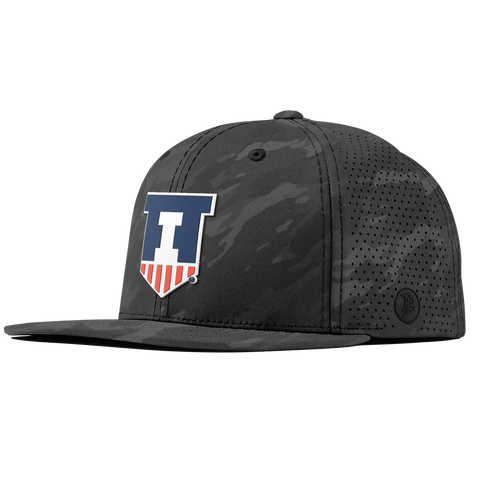 University of Illinois "Illinois Athletics" Flat Elite Charcoal Camo