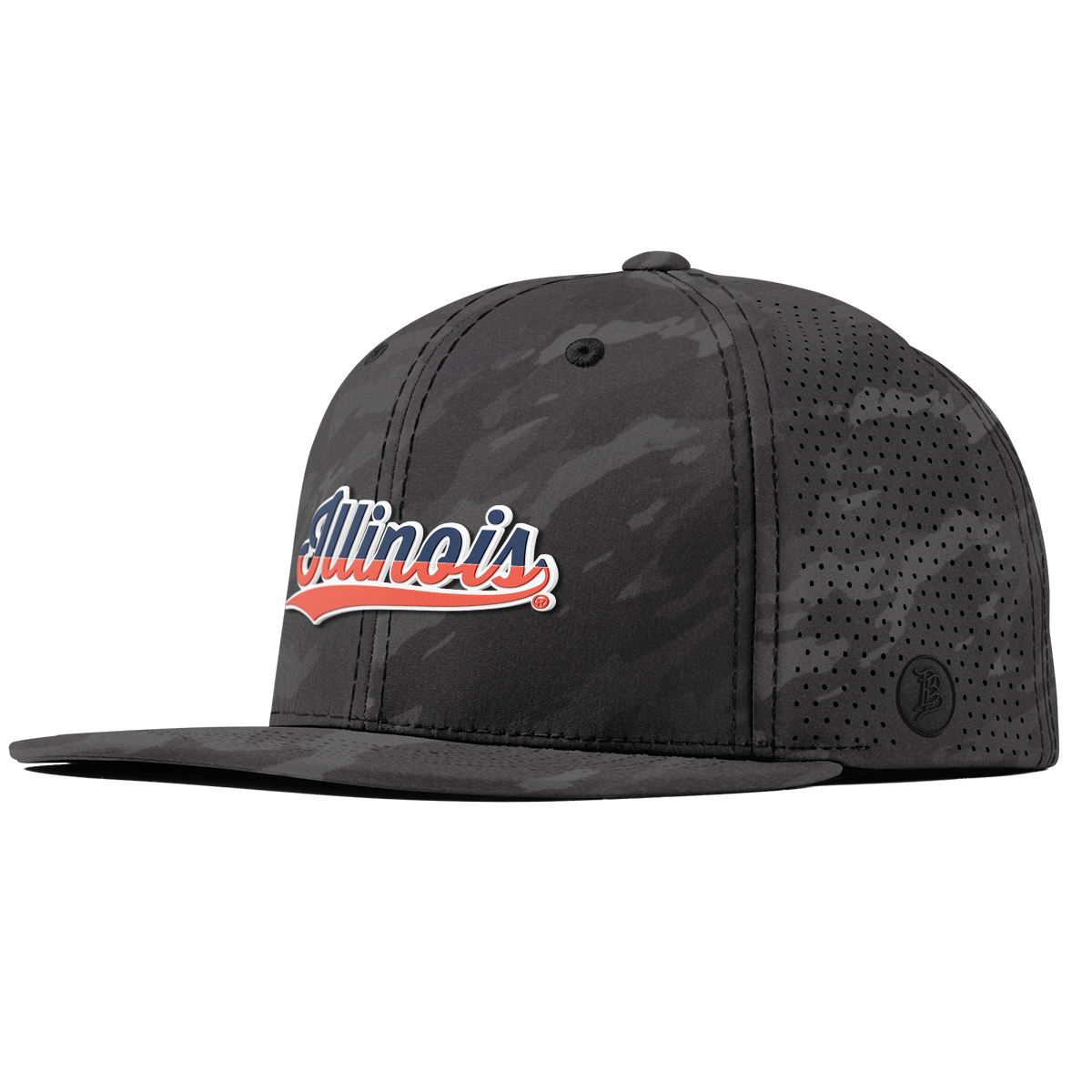 University of Illinois "Illinois Script" Flat Elite Charcoal Camo