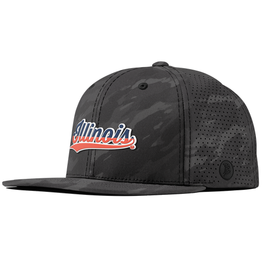 University of Illinois "Illinois Script" Flat Elite Charcoal Camo