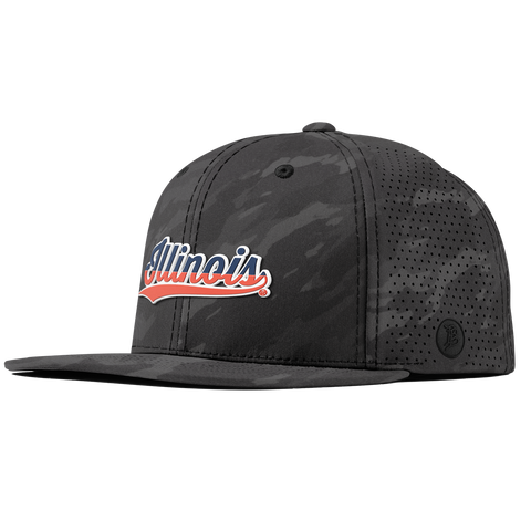 University of Illinois "Illinois Script" Flat Elite Charcoal Camo