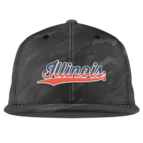 University of Illinois "Illinois Script" Flat Elite Charcoal Camo
