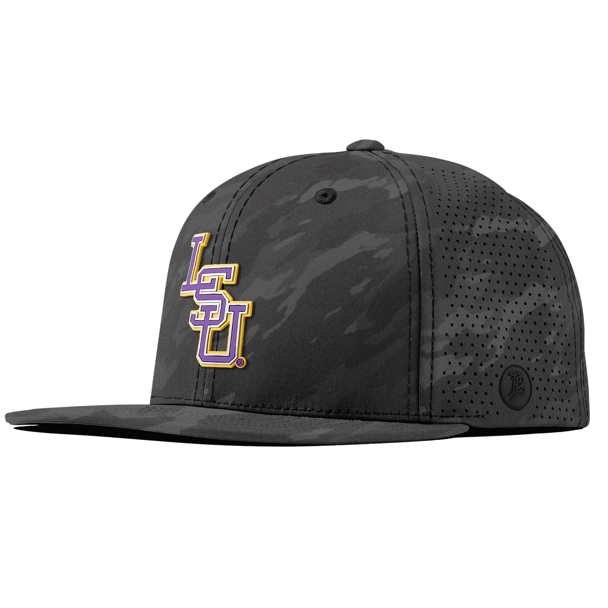 Louisiana State University "LSU Baseball Purple" Flat Elite Charcoal Camo