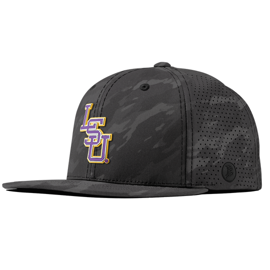 Louisiana State University "LSU Baseball Purple" Flat Elite Charcoal Camo