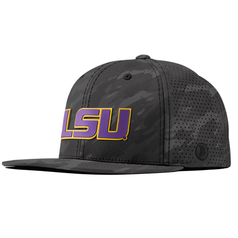 Louisiana State University "LSU Block" Flat Elite Charcoal Camo