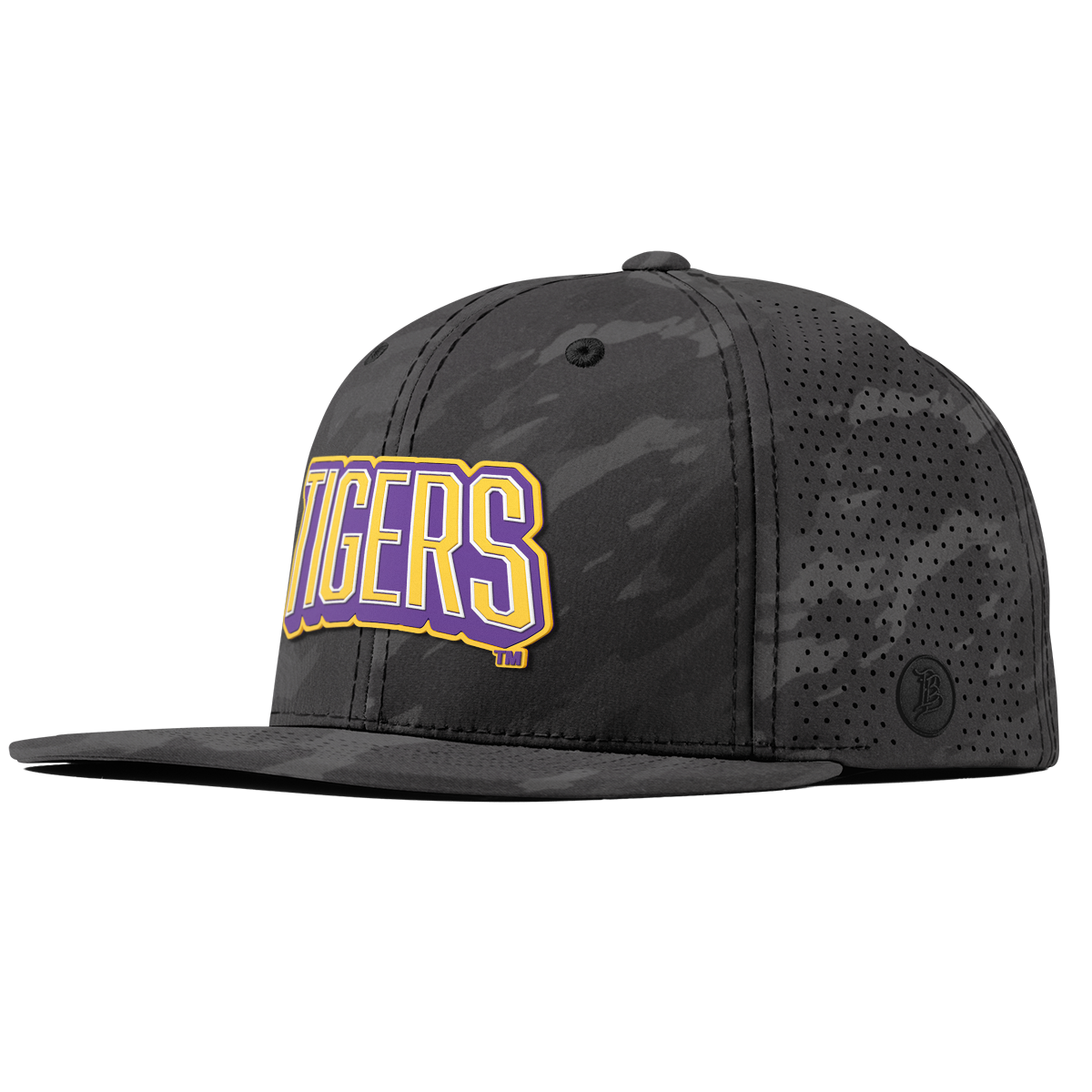 Louisiana State University "LSU Tigers Block" Flat Elite Charcoal Camo