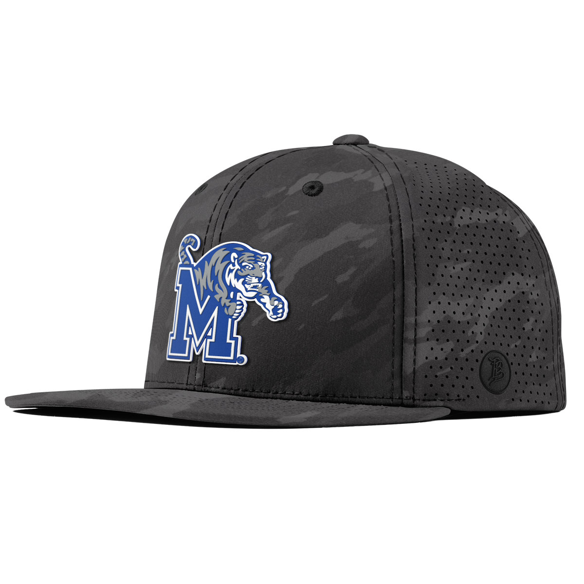 University of Memphis "Memphis Team Logo" Flat Elite Charcoal Camo