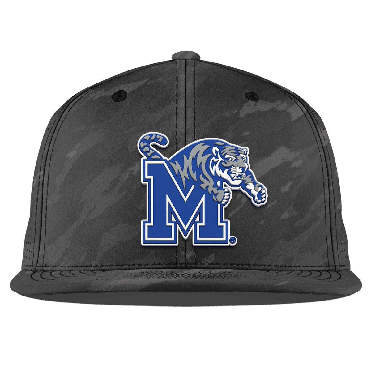 University of Memphis "Memphis Team Logo" Flat Elite Charcoal Camo