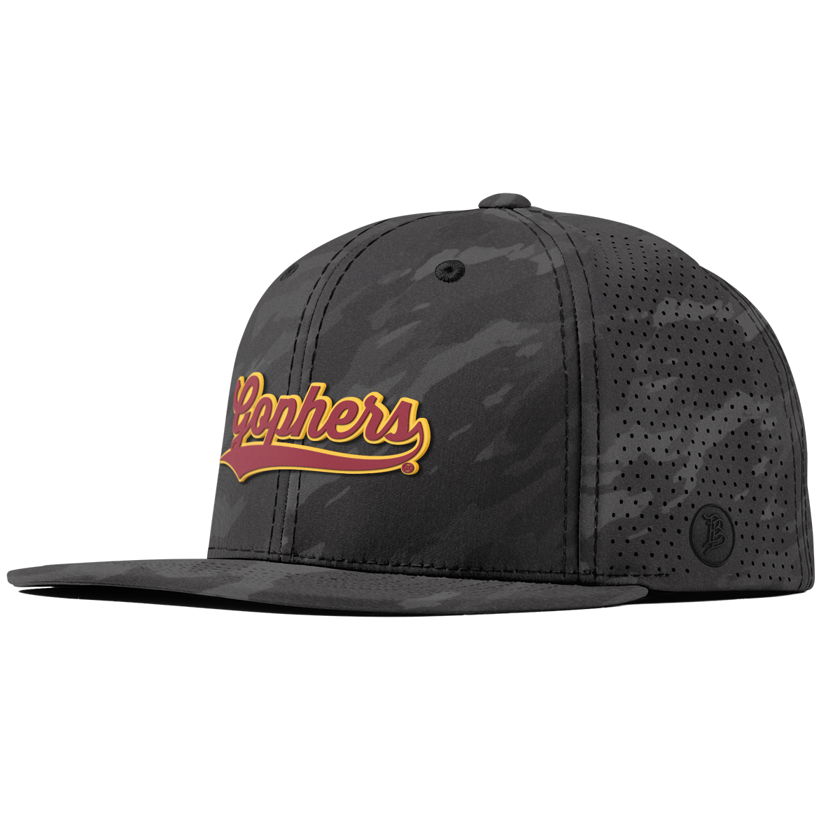 University of Minnesota "Minnesota Gophers Script" Flat Elite Charcoal Camo