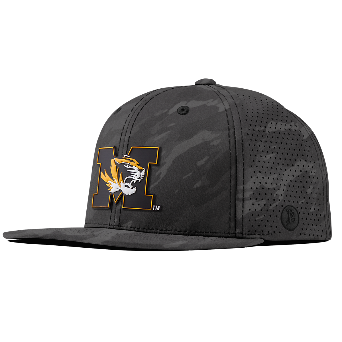 University of Missouri "Missouri M Team Logo" Flat Elite Charcoal Camo