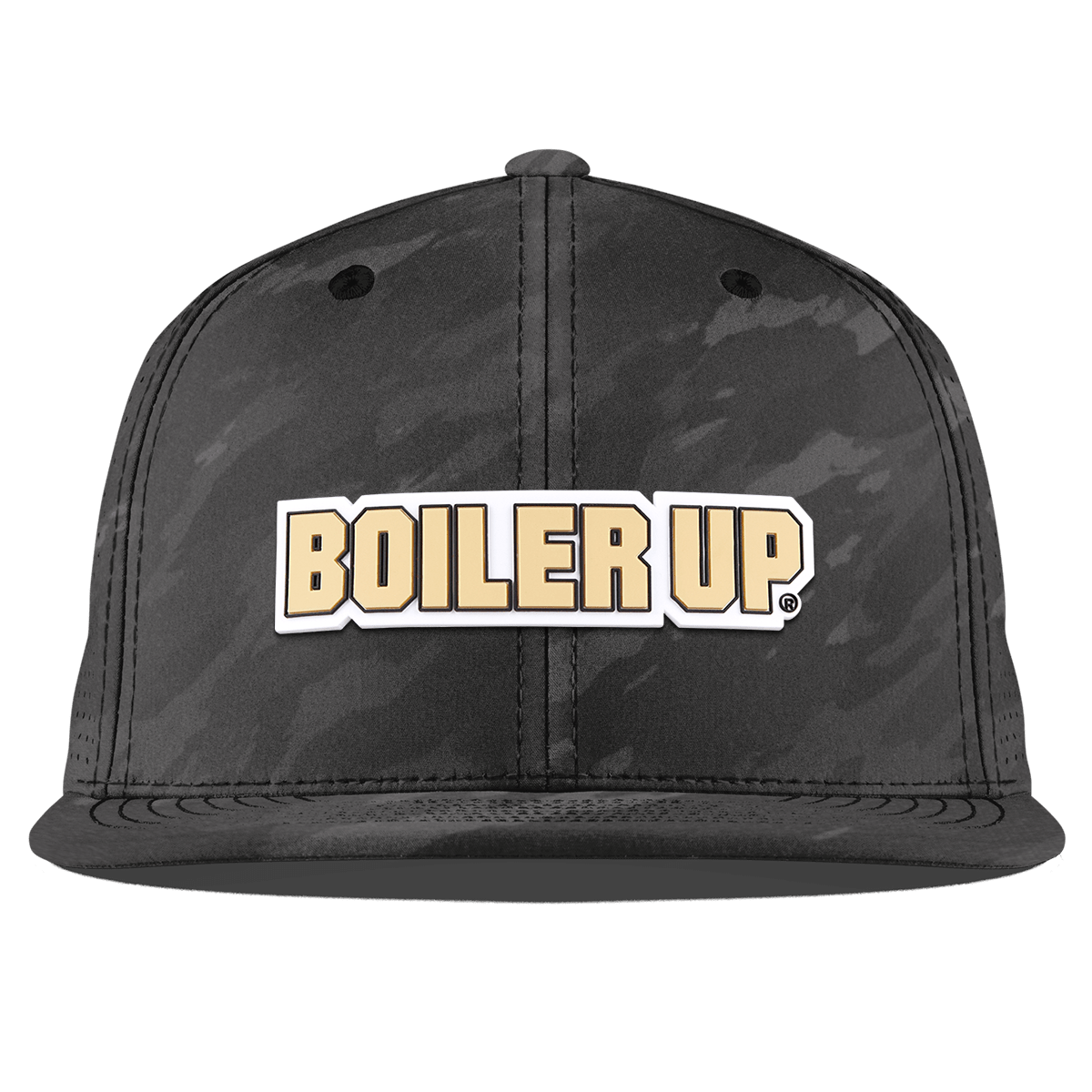 Purdue University "Purdue Boiler Up" Flat Elite Charcoal Camo