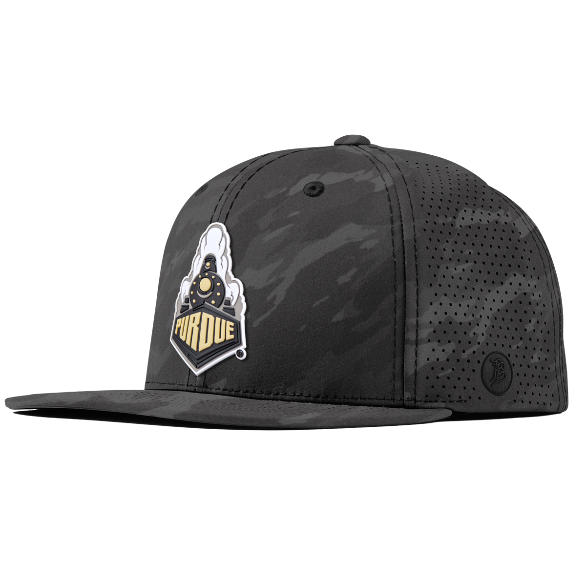 Purdue University "Purdue Team Logo" Flat Elite Charcoal Camo