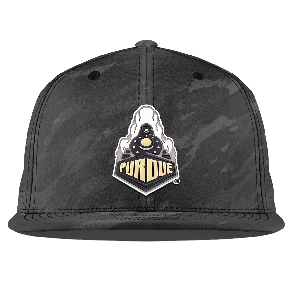 Purdue University "Purdue Team Logo" Flat Elite Charcoal Camo
