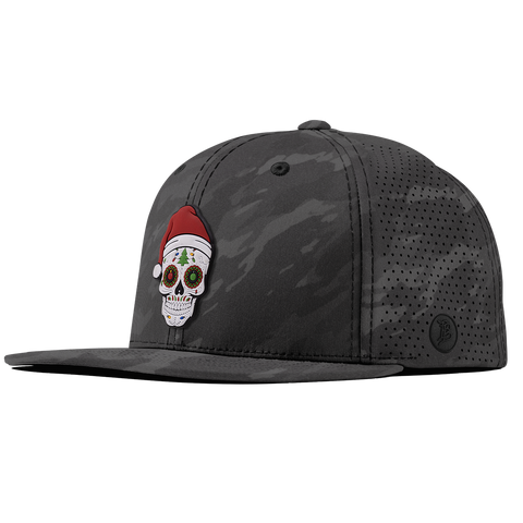 Santa Skull PVC Flat Elite Charcoal Camo