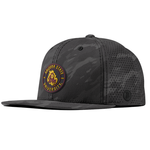 Arizona State University "Sparky's Legacy Dark" Flat Elite Back Charcoal Camo