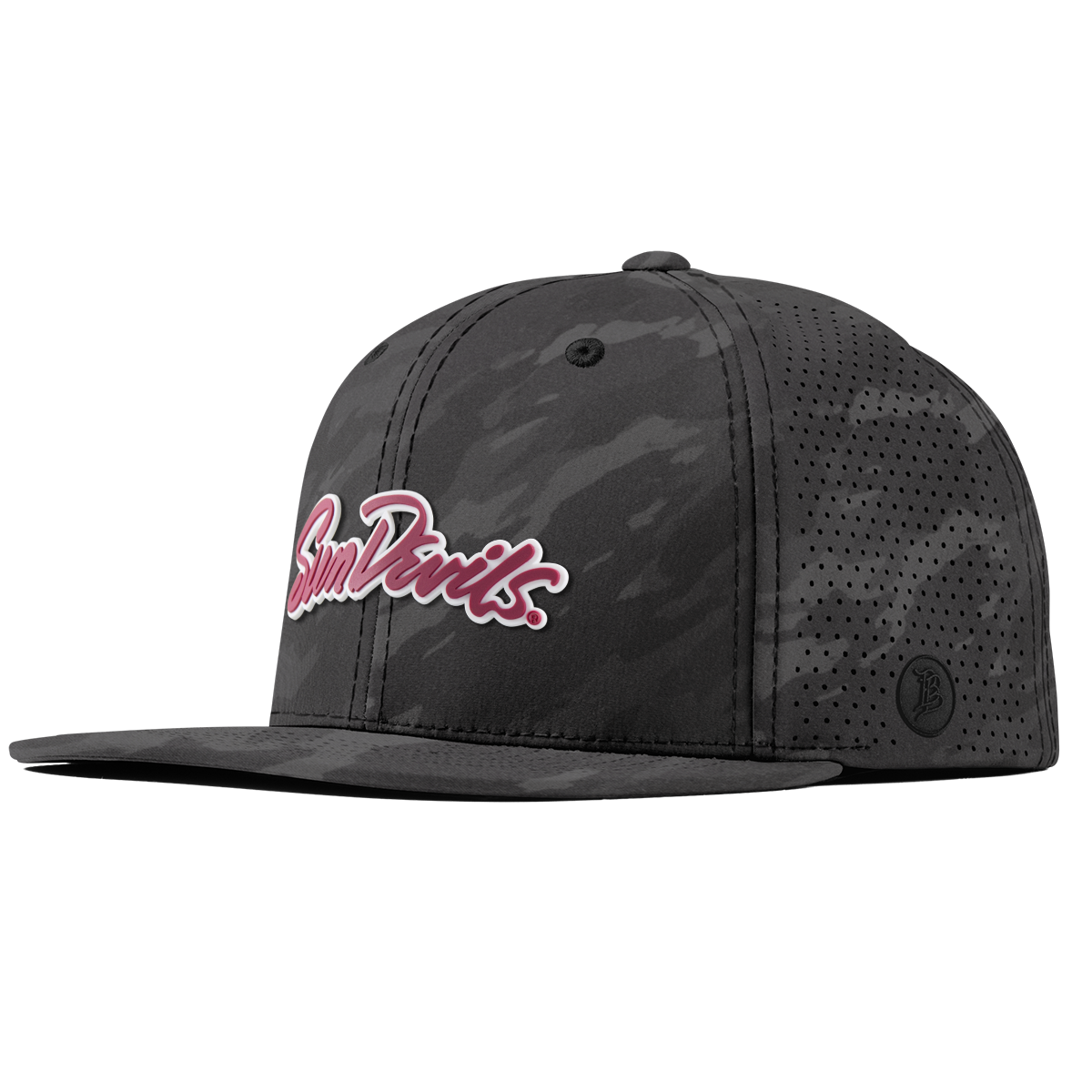 Arizona State University "Sun Devils Script" Flat Elite Charcoal Camo