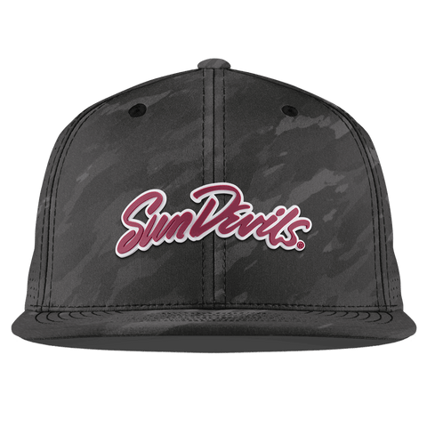 Arizona State University "Sun Devils Script" Flat Elite Charcoal Camo