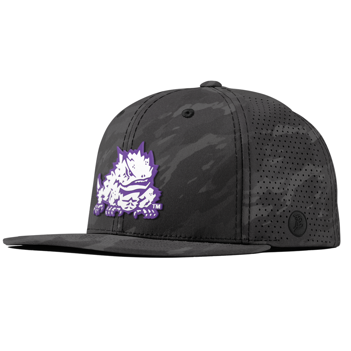 Texas Christian University "TCU Team Logo" Flat Elite Charcoal Camo