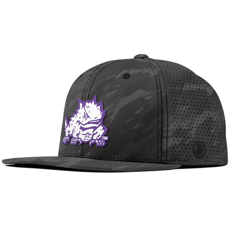Texas Christian University "TCU Team Logo" Flat Elite Charcoal Camo