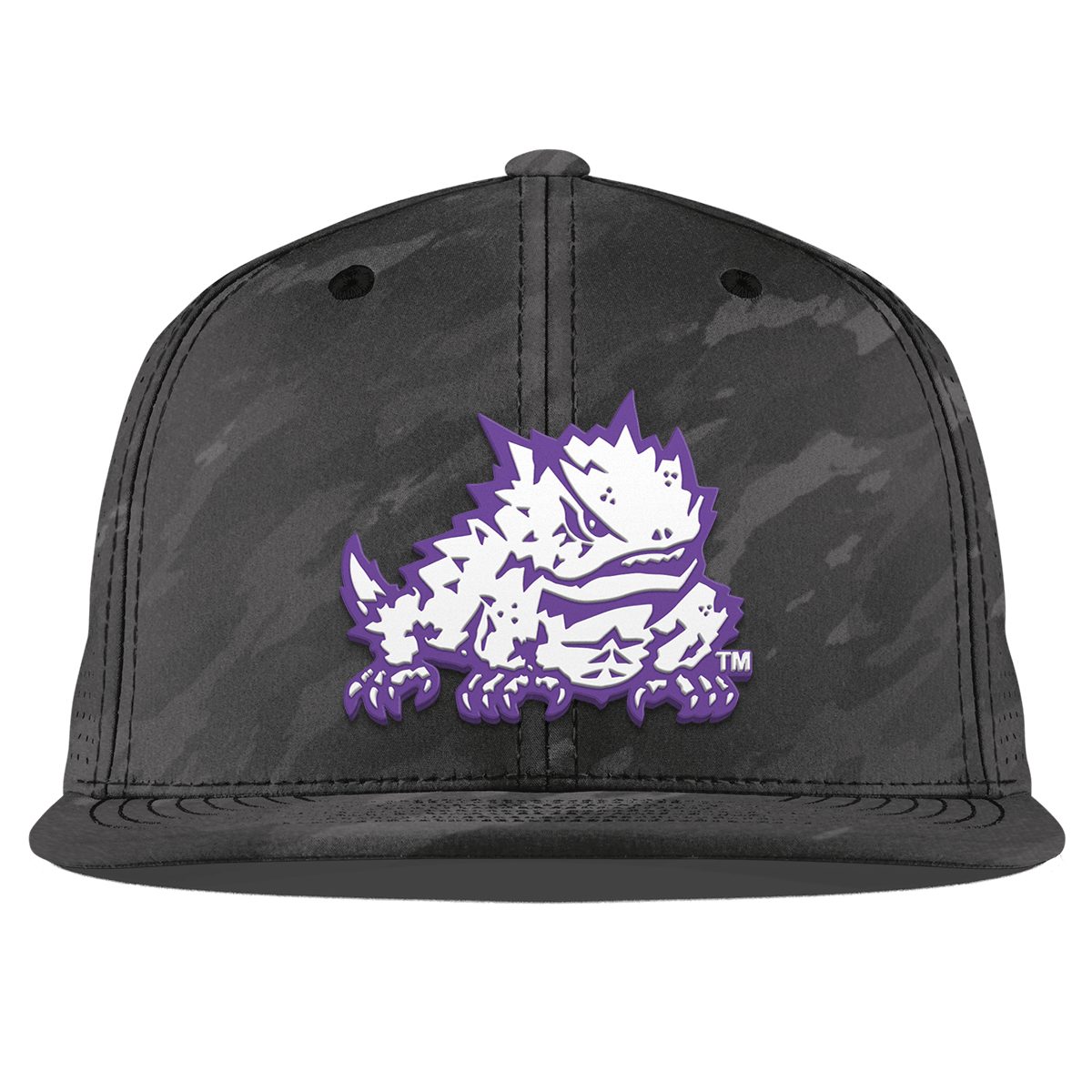 Texas Christian University "TCU Team Logo" Flat Elite Charcoal Camo