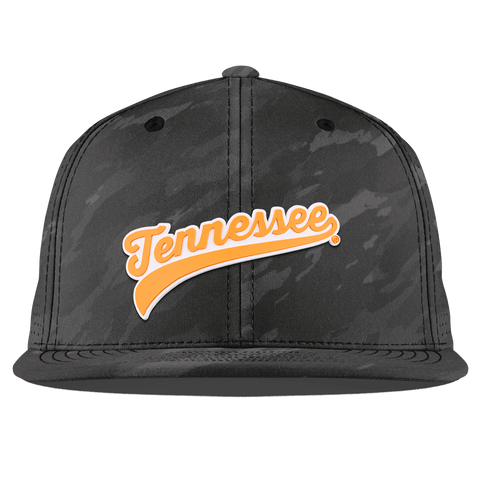University of Tennessee "Tennessee Script" Flat Elite Charcoal Camo